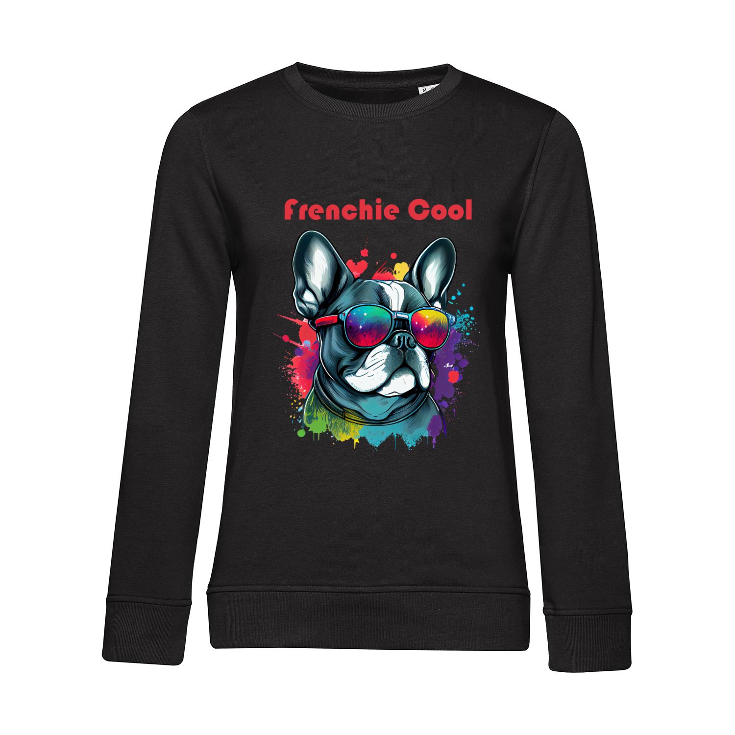 Nachhaltiges Sweatshirt Damen Hunde - Frenchie Cool Französische Bulldogge