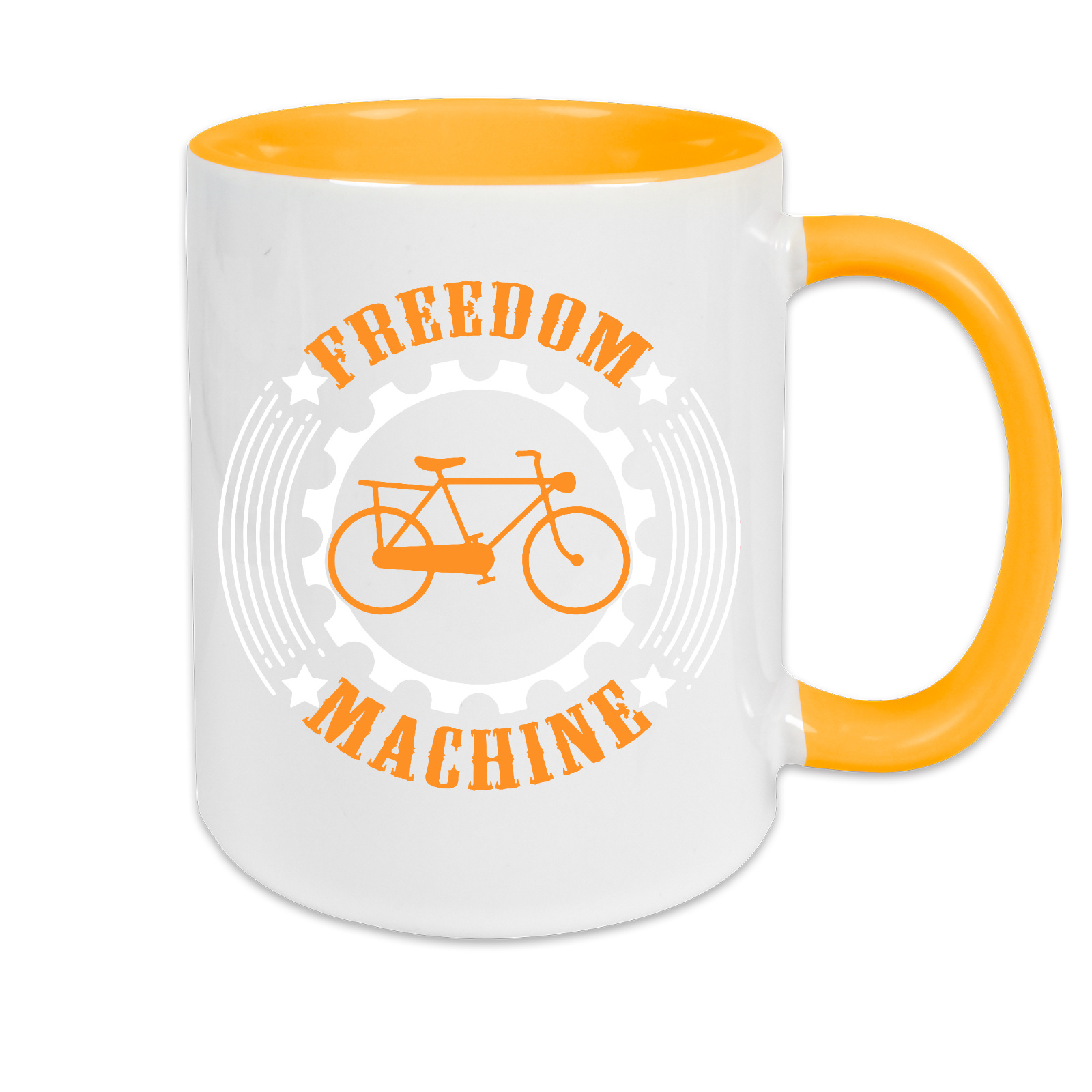Tasse zweifarbig Fahrrad Freedom Machine