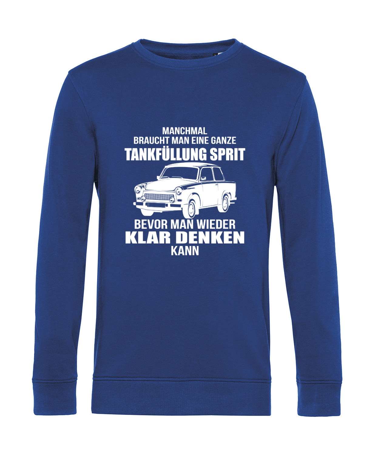 Nachhaltiges Sweatshirt Herren 2Takt - Ganze Tankfüllung Trabant